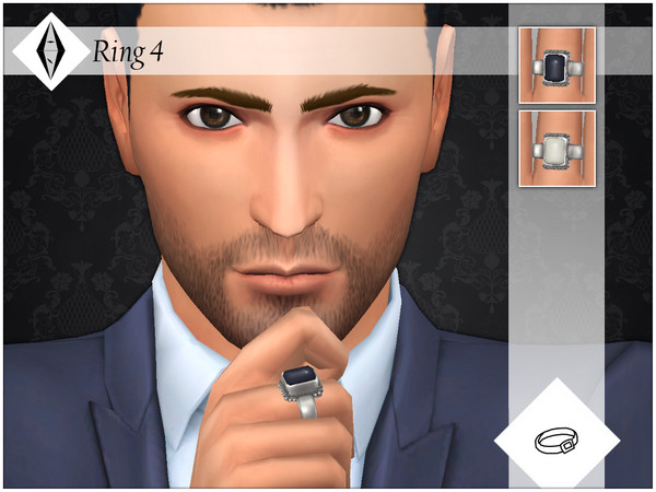 Sims 4 — Ring 4 by AleNikSimmer — Ring inspired by the one Lucifer is wearing in the same seires. There's a white version