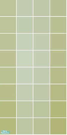 Sims 2 — Hendrix Tile Set - Olive Wall by s00z — 