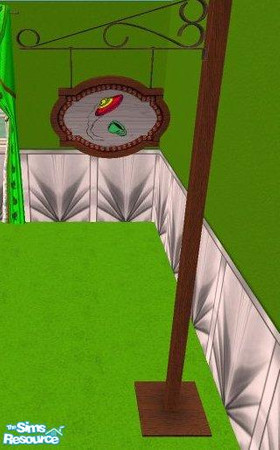 Sims 2 — D2DAlien Coffee Sign Post by D2Diamond — ...