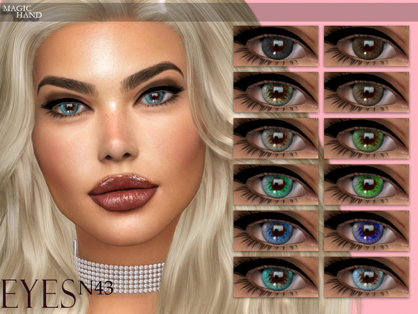 Sims 4 — [MH] Eyes N43 by MagicHand — --12 available colors-- --Compatible with HQ settings-- --CAS thumbnail-- Pictures