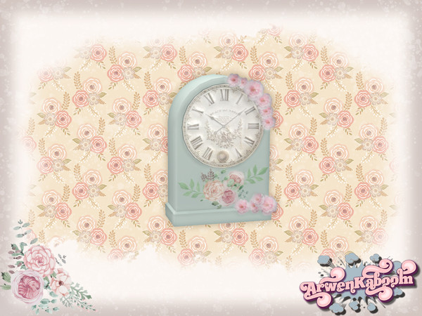 Sims 4 — S.H.Abby - Clock by ArwenKaboom — A base game clock in 4 recolors. You can find all items by searching