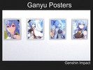 Sims 4 — Ganyu Genshin Impact Paintings by _tae_jae_Bangtan6 — Ganyu Paintings from Genshin Impact