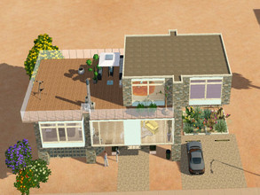 Sims 3 — Pilar by RubyRed2020 — Here life only takes place from floor number one. There are 2 bedrooms, 2 bathrooms,