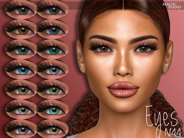 Sims 4 — [MH] Eyes N44 by MagicHand — --15 available colors-- --Compatible with HQ settings-- --CAS thumbnail-- Pictures
