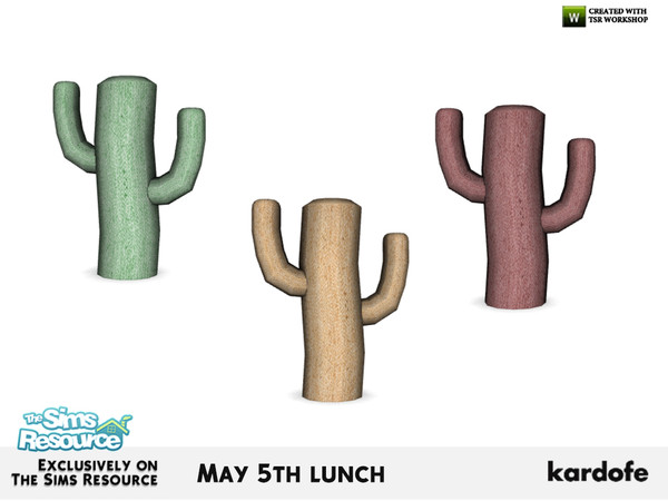 Sims 4 — kardofe_May 5th lunch_Cactus by kardofe — Decorative cactus, esparto grass in three different colors 