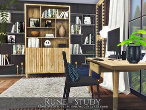 Sims 4 — Rune - Study by Rirann — $ 14408 Size: 7x4 Short Wall 