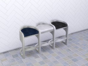 Sims 4 — The Midnight Hour Bar Stool by seimar8 — Barstool. Comes in three swatch patterns. Part of The Midnight Hour