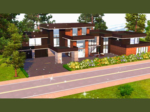 Sims 3 —  The Modern Mansion by TheSimpleSims — A beautiful 5 bedroom, 5 bath home with plenty of room for growth. Could