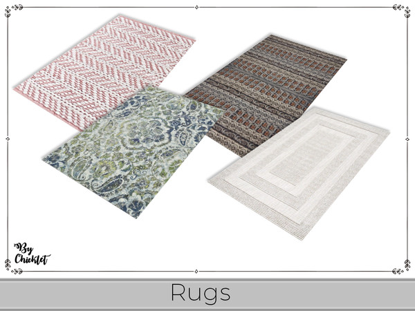 Sims 4 — Refined Living Rug by Chicklet — Modern meets classic in this beautiful and elegant living room. The