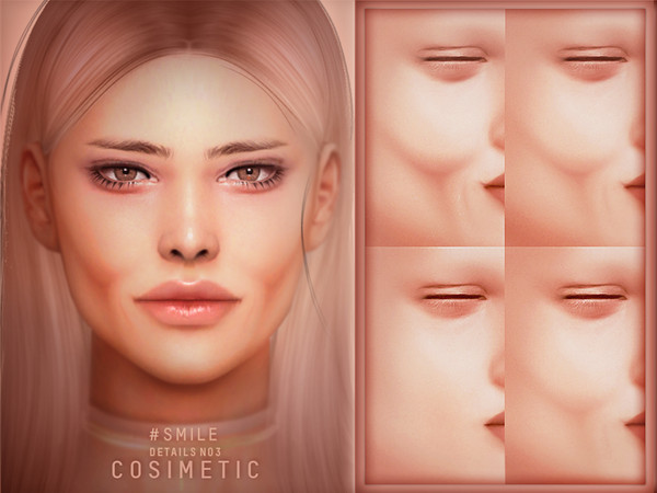 Sims 4 — COSIMETIC | Details N3 by cosimetic — - All genders and from teen to elder. - Contains [ 10 ] colors in HQ