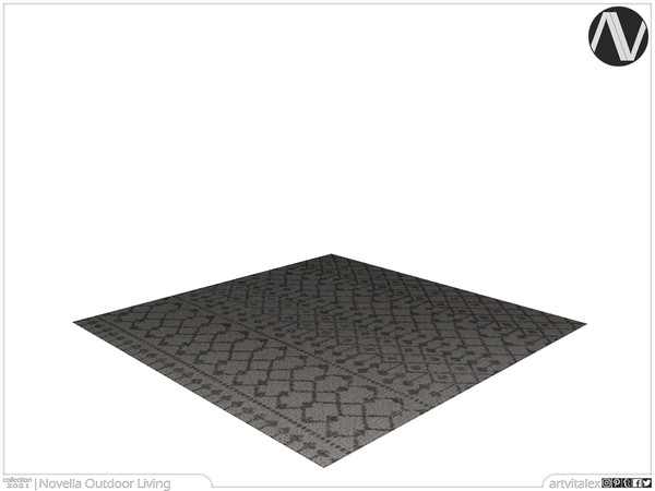 Sims 4 — Novella Rug by ArtVitalex — Outdoor And Garden Collection | All rights reserved | Belong to 2021 ArtVitalex@TSR