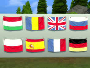Sims 4 — [necroNomadic] Country Flags 2 by necrogypsy — Flags of Europe