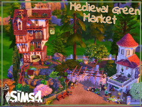 Sims 4 — Medieval Green Market by simmer_adelaina — ---PLEASE DON'T FORGET ABOUT MOO BEFORE PLACING IT--- Hello everyone!