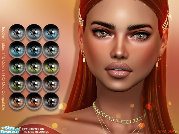 Sims 4 — Eyes NB21 by MSQSIMS — - Base Game - Infant - Elder - Female - Male - 15 Colors - Facepaint Category - Custom