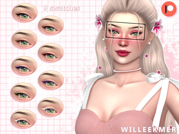 Sims 4 — [PATREON] Ethereal Liner by Willeekmer — BGC 9 swatches Teen - Elder Male - Female Custom thumbnail Disallowed
