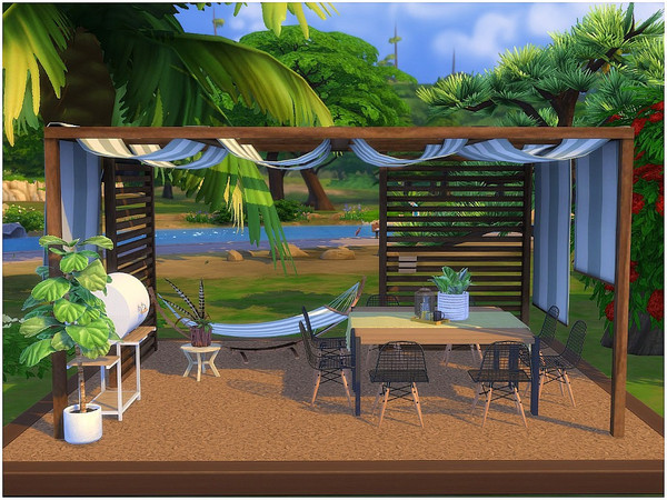 Sims 4 — BBQ Deck by lotsbymanal — A modern deck to enjoy the outdoor.. 