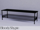 Sims 4 — Thin metal table by BloodyShypie — This table comes in two colors, and these colors are black and white. This