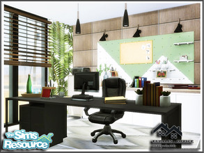 Sims 4 — EUPALIN - Office by marychabb — I present a room - Office, that is fully equipped. Tested. Cost: 12,942 $ Size: