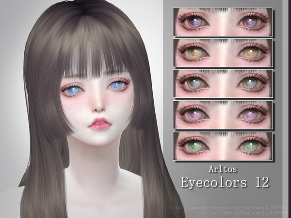 Sims 4 — EyeColors 12 by Arltos — 13 colors. All genders. HQ compatible.