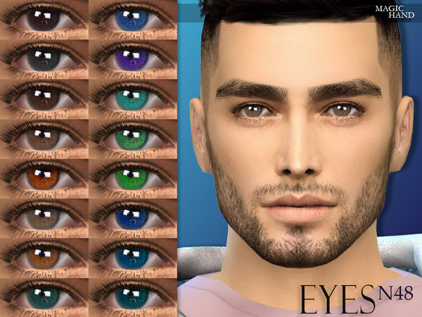 Sims 4 — [MH] Eyes N48 by MagicHand — --20 available colors-- --Compatible with HQ settings-- --CAS thumbnail-- Pictures