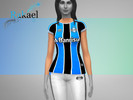Sims 4 — Gremio Feminine T-Shirt 2021 by ninubr2 — (EN) Gremio T-shirt, year 2021, female version. Available in colors:
