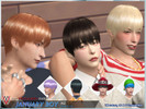 Sims 4 — '21 January boy hair(N2) - Shy boy by virtualmir — 74 colors male & female compatible(no child) hats mesh