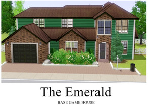 Sims 3 — The Emerald - BASE GAME HOUSE by GhostlySimmer — A medium-sized house for your sim family. This house features 3