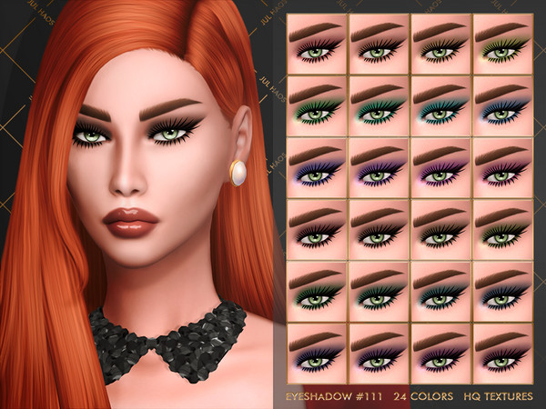 Sims 4 — [MAXIS MATCH] EYESHADOW #111 by Jul_Haos — - CATEGORY: EYESHADOW - COLORS: 24 - SLIDERS COMPATIBLE - GENDER: