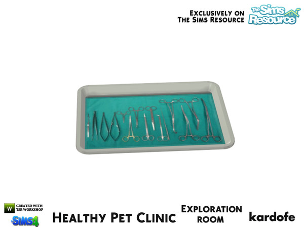 Sims 4 — kardofe_Healthy Pet Clinic_Instrument tray by kardofe — Tray for surgical instruments 