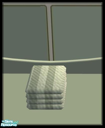 Sims 2 — NK PI SG Towels - Sea Green by MoMama — Two-tone Sea Green bath towels for your bathroom counter (or floor if