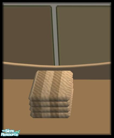 Sims 2 — NK PI SG Towels - Brown by MoMama — Two-tone Brown bath towels for your bathroom counter (or floor if you roll