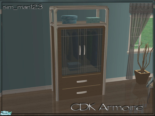 Sims 2 — CDK Bedroom - Armoire by sim_man123 — The armoire from my CDK Bedroom. Fully animated.