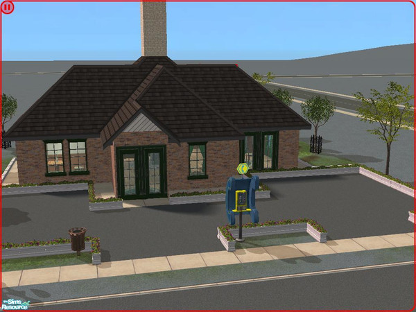 Sims 2 — Sparrow Cafe by daman19942 — Little European cafe with fireplace to warm yourself during those cold winter days.