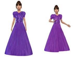 Sims 4 — ErinAOK Girl's Dress 0505 4 by ErinAOK — Girl's Formal/Party Dress 10 Swatches