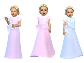 Sims 4 — ErinAOK Toddler Dress 0505 2 by ErinAOK — Toddler Formal/Party Dress 9 Swatches