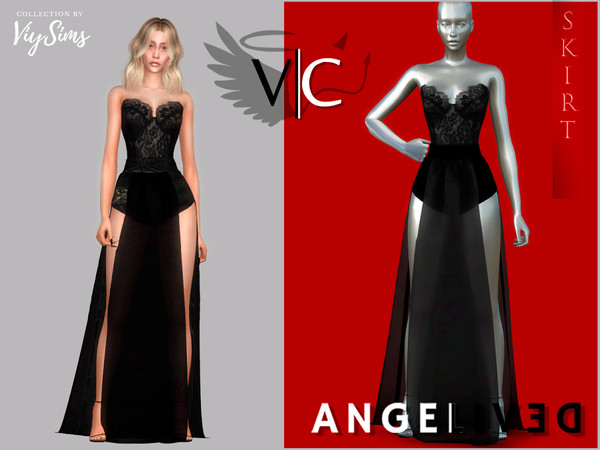 Sims 4 — AngeliveD Collection - Skirt II  by Viy_Sims — New Mesh!! Unic Color Compatible with HQ mode 