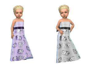 Sims 4 — ErinAOK Toddler Dress 0511 by ErinAOK — Toddler Formal/Party Dress 8 Swatches