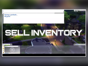Sims 4 — Tmex-SellInventory by TwistedMexi — Sell Inventory - Allows you to sell entire household inventory in one