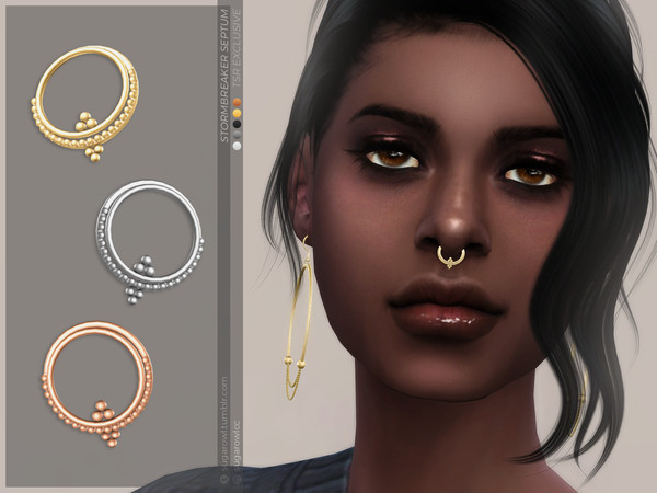Sims 4 — Stormbreaker septum by sugar_owl — - new mesh - base game compatible - all LODs - 5 swatches - HQ compatible -