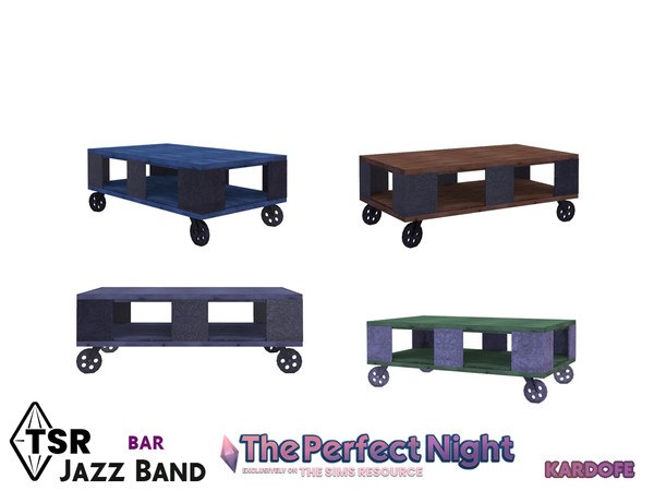 Sims 4 — The Perfect Night_kardofe_Jazz Band_CoffeeTable by kardofe — Coffee table, industrial style, in wood and metal,