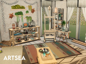 Sims 4 — Artsea by xogerardine — Can you believe my genius with this name, bc I cannot. Beautiful space for an artist to