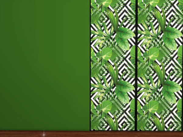 Sims 4 — Jungle Retreat Walls by seimar8 — Wall. Comes in two swatch patterns. Part of the Jungle Retreat set. Base Game