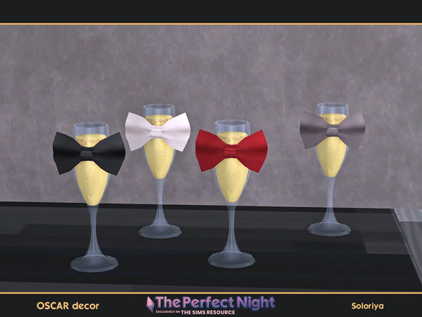 Sims 4 — The Perfect Night. Oscar Decor. Glass by soloriya — Decorative glass. Part of The Perfect Night - Oscar Decor