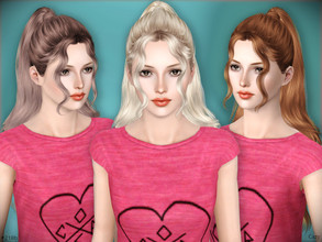 Sims 3 — #218b - Female Hairstyle by Cazy — For Teen to Elder, all LOD.