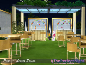 Sims 4 — The Perfect Night  Louxor Dining by Pilar — The perfect night with juices, dancing and good company 
