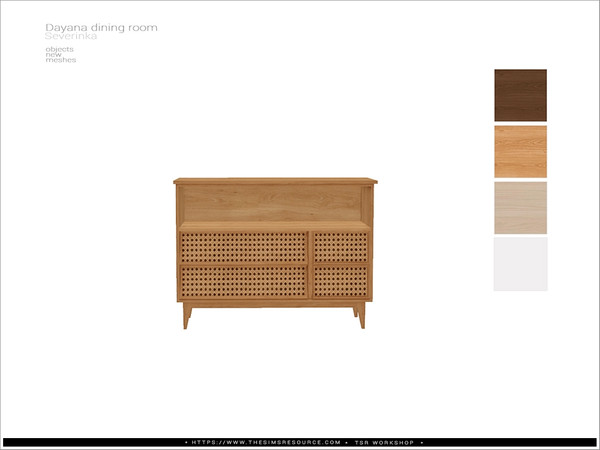 Sims 4 — [Dayana dining] - cupboard by Severinka_ — Cupboard From the set 'Dayana dining room' Build / Buy category: