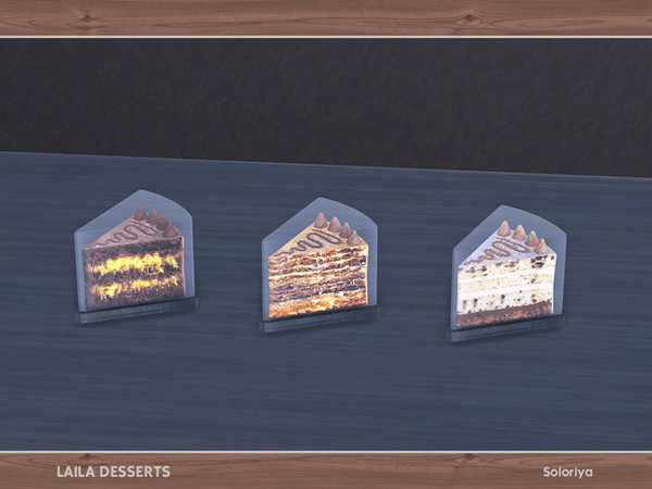 Sims 4 — Laila Desserts. Cake, v3 by soloriya — Decorative cake. Part of Laila Desserts set. 3 color variations.