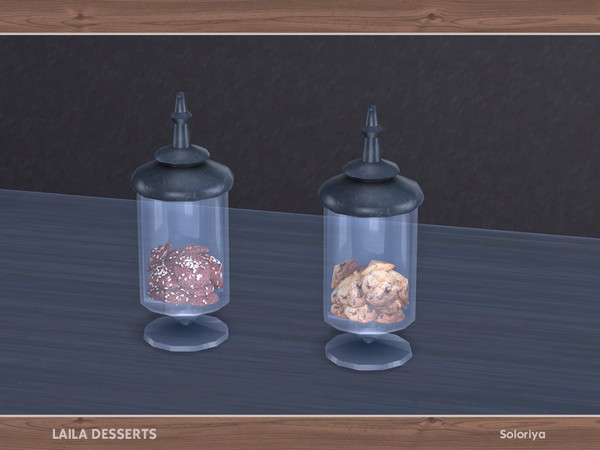 Sims 4 — Laila Desserts. Cookies, v3 by soloriya — Decorative cookies. Part of Laila Desserts set. 2 color variations.
