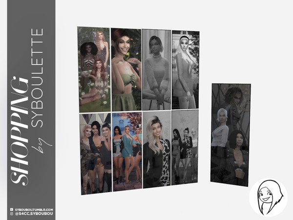 Sims 4 — Shopping - Ad campaign tall frame by Syboubou — Some pictures from the ad campaign frames have been made in