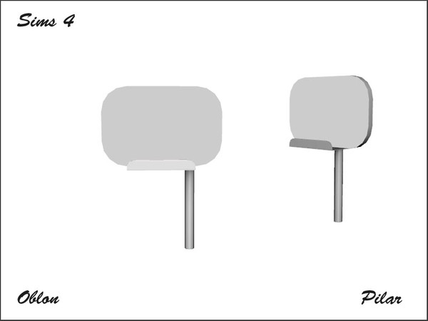 Sims 4 — Pilar Oblon MirrorTable by Pilar — Pilar Oblon MirrorTable